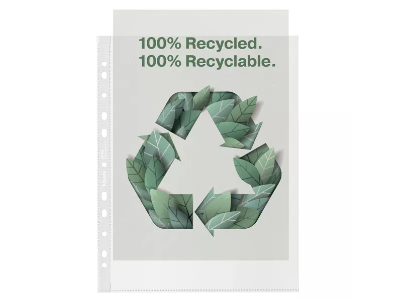 Busta a Perforazione Universale Copy Safe Esselte - Riciclata - 22x30 cm - 627502 (Trasparente Conf. 50)