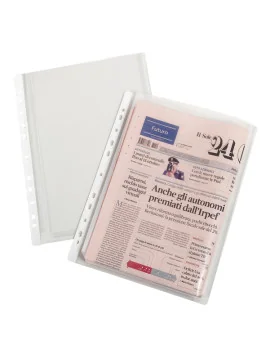 Busta con Soffietto Alta Capacità Favorit - 21x29,7 cm - 100080753 (Trasparente Conf. 10)