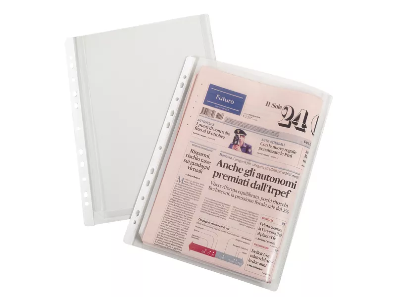 Busta con Soffietto Alta Capacità Favorit - 21x29,7 cm - 100080753 (Trasparente Conf. 10)