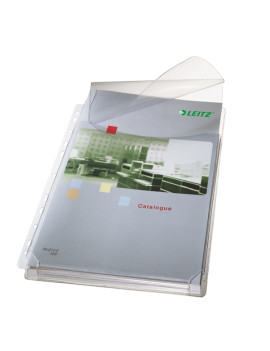 Busta P.U. con Lembo Superiore Esselte - 22x30 cm - Goffrata - 47573003 (Trasparente Conf. 5)