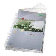 Busta P.U. con Lembo Superiore Esselte - 22x30 cm - Goffrata - 47573003 (Trasparente Conf. 5)