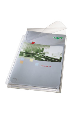 Busta P.U. con Lembo Superiore Esselte - 22x30 cm - Goffrata - 47573003 (Trasparente Conf. 5)