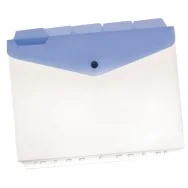 Buste a Foratura Universale con Bottone e Separatori Beautone - 21x29,7 cm - D064003 (Trasparente Conf. 5)