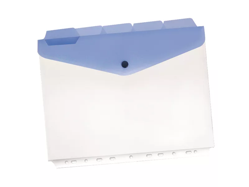 Buste a Foratura Universale con Bottone e Separatori Beautone - 21x29,7 cm - D064003 (Trasparente Conf. 5)