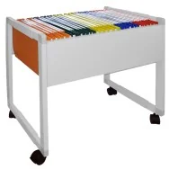 Carrello per Cartelle Sospese Delta 4000 Bertesi - 65x45x70 cm - 4000 (Bianco)