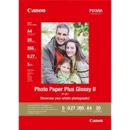 Carta Fotografica PP-201 Plus Glossy II Canon - A4 - 260 g - Lucida - 2311B019 (Conf. 20)