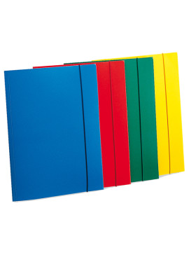 Cartella 3 Lembi con Elastico Eko Fellowes - 25x35 cm - U110-AZ (Azzurro Conf. 10)