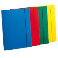 Cartella 3 Lembi con Elastico Eko Fellowes - 25x35 cm - U110-RO (Rosso Conf. 10)