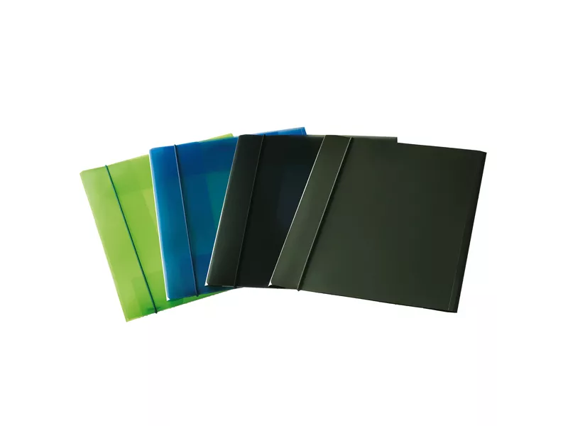 Cartella 3 Lembi con Elastico Eko Fellowes - 25x35 cm - U110-TGF (Grigio Fumè Trasparente Conf. 10)