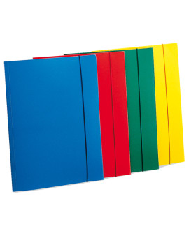 Cartella 3 Lembi con Elastico Eko Fellowes - 25x35 cm - U110-VE (Verde Conf. 10)