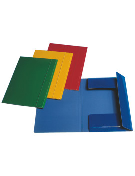 Cartella 3 Lembi con Elastico Esselte - Dorso 1,5 - 25x35 cm - 550 g - 390346090 (Giallo Conf. 5)