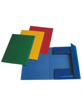 Cartella 3 Lembi con Elastico Esselte - Dorso 1,5 - 25x35 cm - 550 g - 390346180 (Verde Conf. 5)