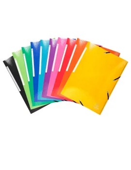 Cartella 3 Lembi con Elastico Iderama Exacompta - A4 - 55829E (Assortiti Conf. 25)