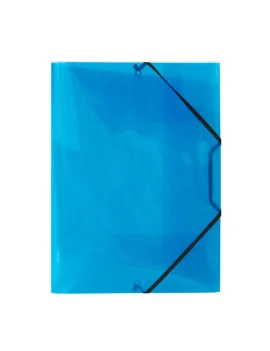 Cartella 3 Lembi con Elastico in PPL Lumina Favorit - 22x30 cm - 400116644 (Blu)