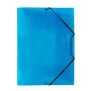 Cartella 3 Lembi con Elastico in PPL Lumina Favorit - 22x30 cm - 400116644 (Blu)