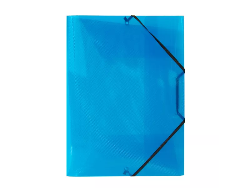 Cartella 3 Lembi con Elastico in PPL Lumina Favorit - 22x30 cm - 400116644 (Blu)