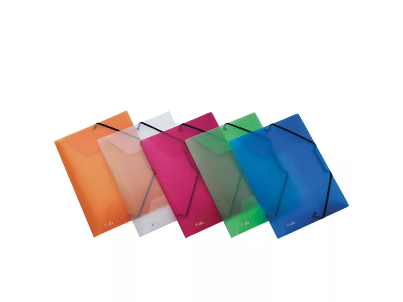 Cartella 3 Lembi con Elastico in PPL Lumina Favorit - 24x32 cm - 400066839 (Assortiti Conf. 20)