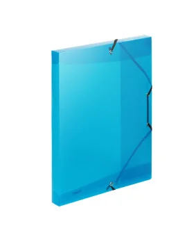 Cartella 3 Lembi con Elastico in PPL Lumina Favorit - 24x32 cm - 400116646 (Blu)