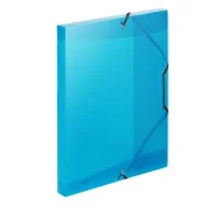 Cartella 3 Lembi con Elastico in PPL Lumina Favorit - 24x32 cm - 400116646 (Blu)