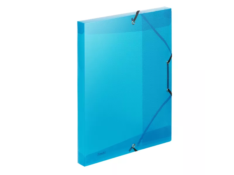 Cartella 3 Lembi con Elastico in PPL Lumina Favorit - 24x32 cm - 400116646 (Blu)