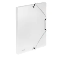 Cartella 3 Lembi con Elastico in PPL Lumina Favorit - 24x32 cm - 400116647 (Trasparente)