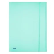 Cartella 3 Lembi con Elastico in PPL Pastel Favorit - 24x33 cm - 400116601 (Celeste)