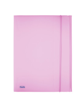 Cartella 3 Lembi con Elastico in PPL Pastel Favorit - 24x33 cm - 400116602 (Glicine)