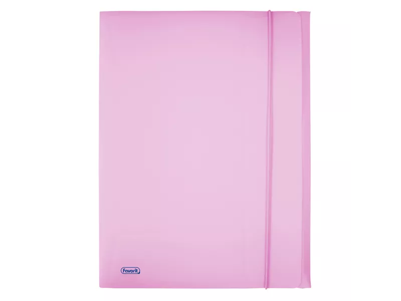 Cartella 3 Lembi con Elastico in PPL Pastel Favorit - 24x33 cm - 400116602 (Glicine)