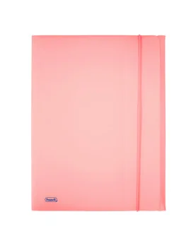 Cartella 3 Lembi con Elastico in PPL Pastel Favorit - 24x33 cm - 400116603 (Cipria)