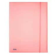 Cartella 3 Lembi con Elastico in PPL Pastel Favorit - 24x33 cm - 400116603 (Cipria)