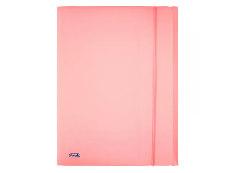 Cartella 3 Lembi con Elastico in PPL Pastel Favorit - 24x33 cm - 400116603 (Cipria)