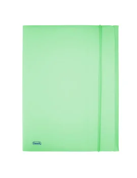 Cartella 3 Lembi con Elastico in PPL Pastel Favorit - 24x33 cm - 400116604 (Smeraldo)