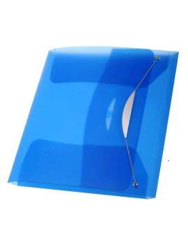 Cartella 3 Lembi con Elastico in PPL Swing Fellowes - 23,5x34,5 cm - 40336 (Blu Conf. 3)