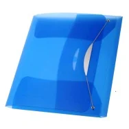 Cartella 3 Lembi con Elastico in PPL Swing Fellowes - 23,5x34,5 cm - 40336 (Blu Conf. 3)