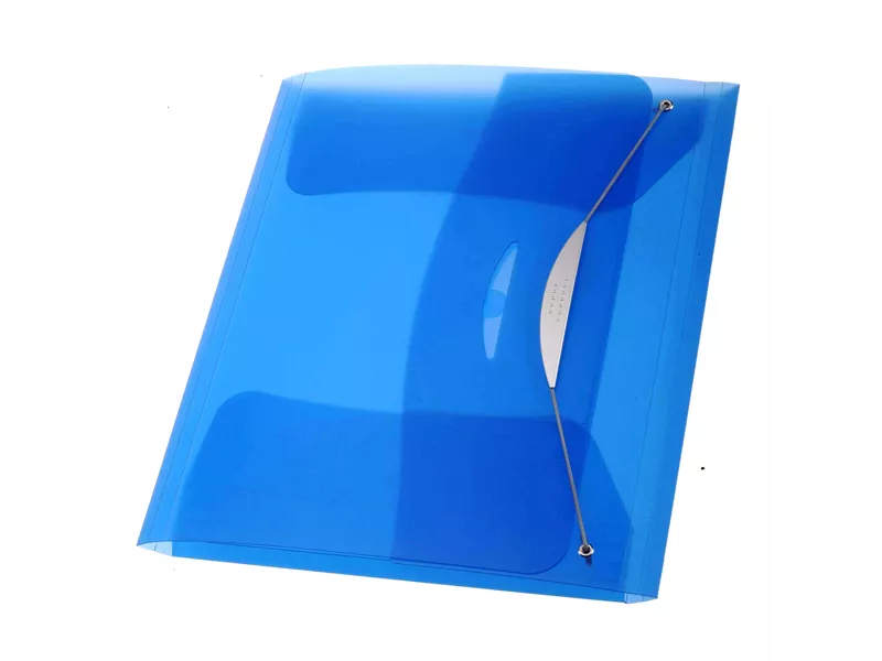 Cartella 3 Lembi con Elastico in PPL Swing Fellowes - 23,5x34,5 cm - 40336 (Blu Conf. 3)