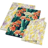 Cartella 3 Lembi con Elastico Nature Flowers Pigna - 26x34,5 cm - 00547973L (Multicolore Conf. 6)