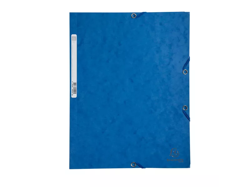 Cartella 3 Lembi con Elastico Nature Future Exacompta - Dorso 1,5 - 24x32 cm - 55502E (Blu Conf. 25)