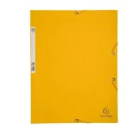 Cartella 3 Lembi con Elastico Nature Future Exacompta - Dorso 1,5 - 24x32 cm - 55509E (Giallo Conf. 25)