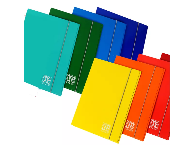 Cartella 3 Lembi con Elastico One Color Blasetti - 17x25 cm - 2200 (Assortiti Conf. 10)