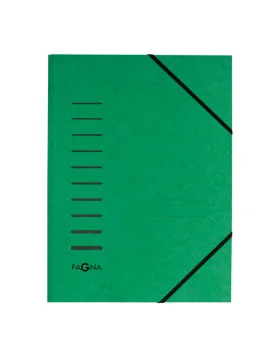 Cartella 3 Lembi con Elastico Pagna - 24001-03 (Verde)