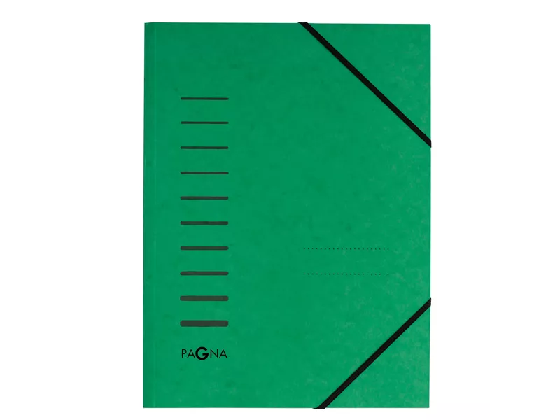 Cartella 3 Lembi con Elastico Pagna - 24001-03 (Verde)