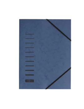 Cartella 3 Lembi con Elastico Pagna - 24001-02 (Blu)
