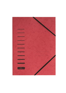 Cartella 3 Lembi con Elastico Pagna - 24001-01 (Rosso)