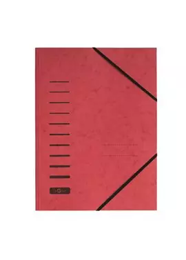 Cartella 3 Lembi con Elastico Pagna - 24001-01 (Rosso)
