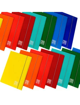 Cartella 3 Lembi con Elastico One Color Blasetti - 26x35 cm - 6506 (Assortiti Conf. 6)