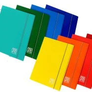 Cartella 3 Lembi con Elastico One Color Blasetti - 26x35 cm - 2390 (Assortiti Conf. 10)