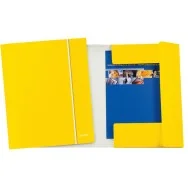 Cartella 3 Lembi con Elastico WoW Leitz - 39830016 (Giallo Conf. 5)