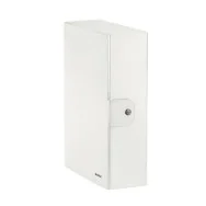 Cartella a Scatola con Bottone WoW Leitz - Dorso 10 - 25x35 cm - 39680001 (Bianco Perlato Conf. 5)