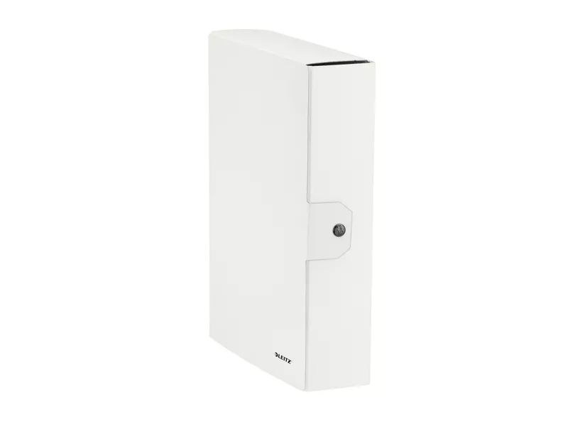 Cartella a Scatola con Bottone WoW Leitz - Dorso 8 - 25x35 cm - 39670001 (Bianco Perlato Conf. 5)