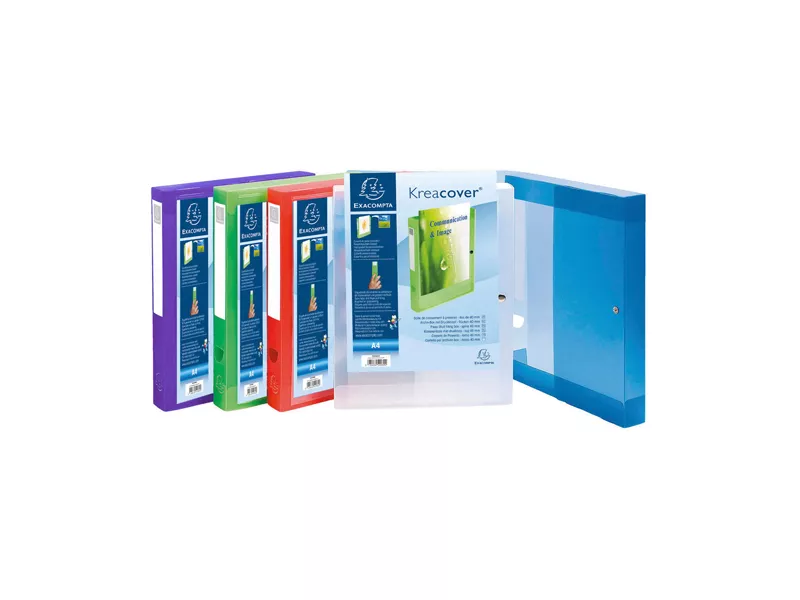 Cartella Personalizzabile con Bottone Kreacover Exacompta - 59989E (Assortiti Conf. 5)